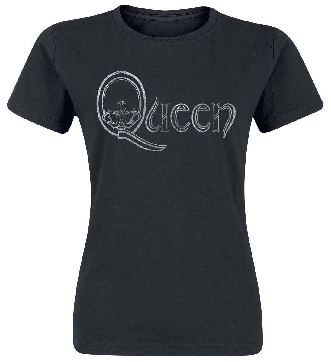 Queen T-Shirt - Logo - S bis XXL - für Damen - Größe S - schwarz  - Lizenziertes Merchandise!
