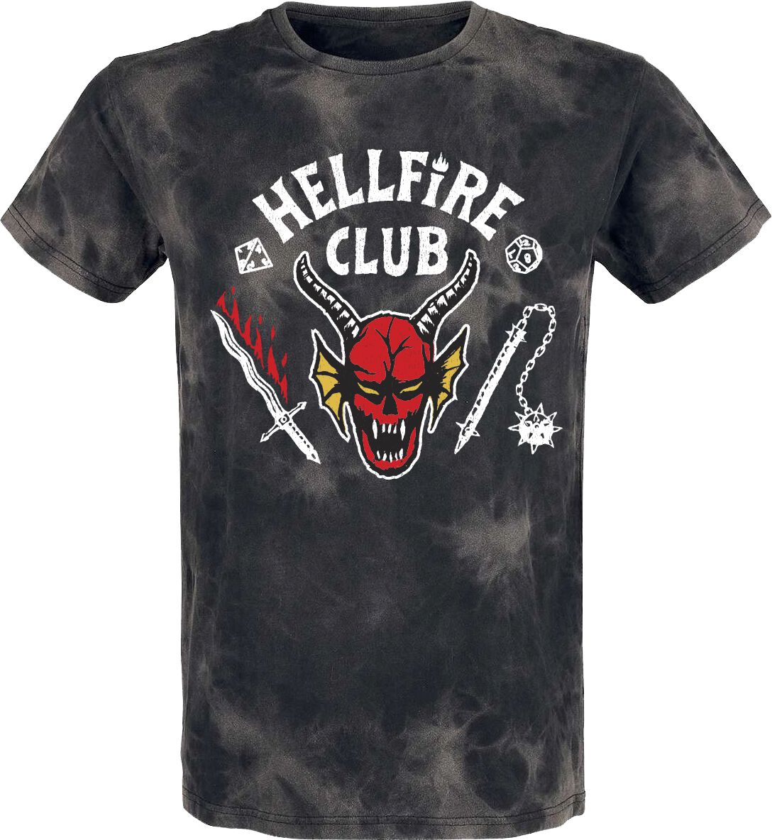 Levně Stranger Things Hellfire Club Tričko vícebarevný