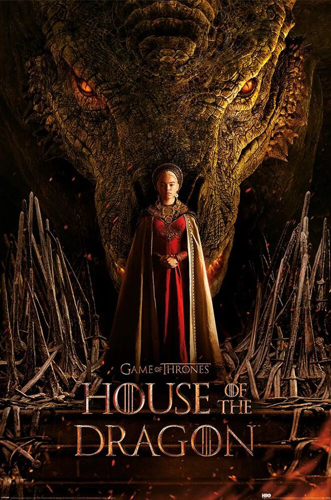 Game of Thrones House of the Dragon - Dragon throne Poster multicolour