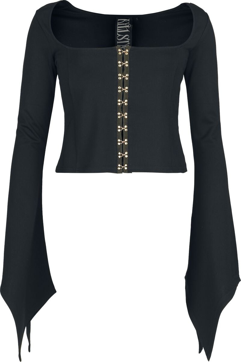 Top Gothic di Killstar - Withered Garden - Night Empress Top - Donna - nero