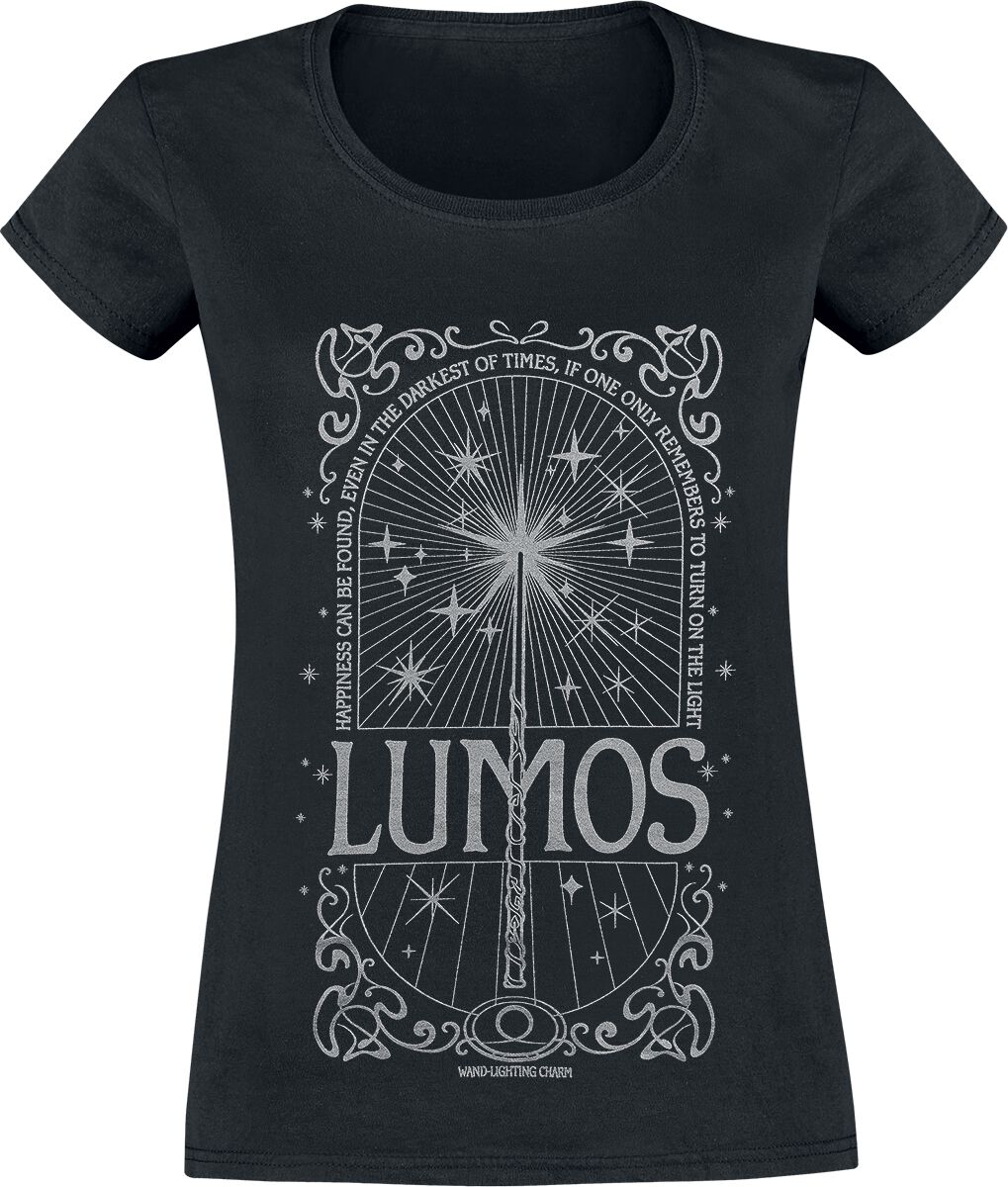 Harry Potter Lumos T-Shirt schwarz in M