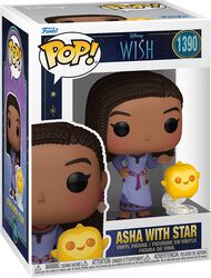 Asha with Star Vinyl Figur 1390, Wish, Funko Pop!