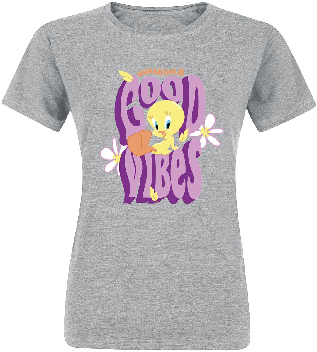 Looney Tunes Sunshine & Good Vibes T-Shirt grey