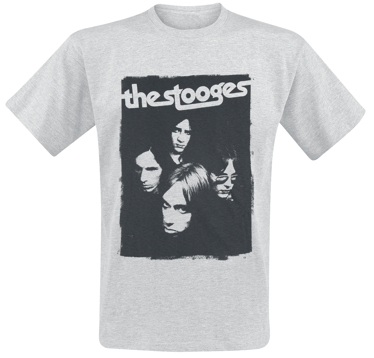 Iggy Pop - The Stooges - T-Shirt - mottled light grey image