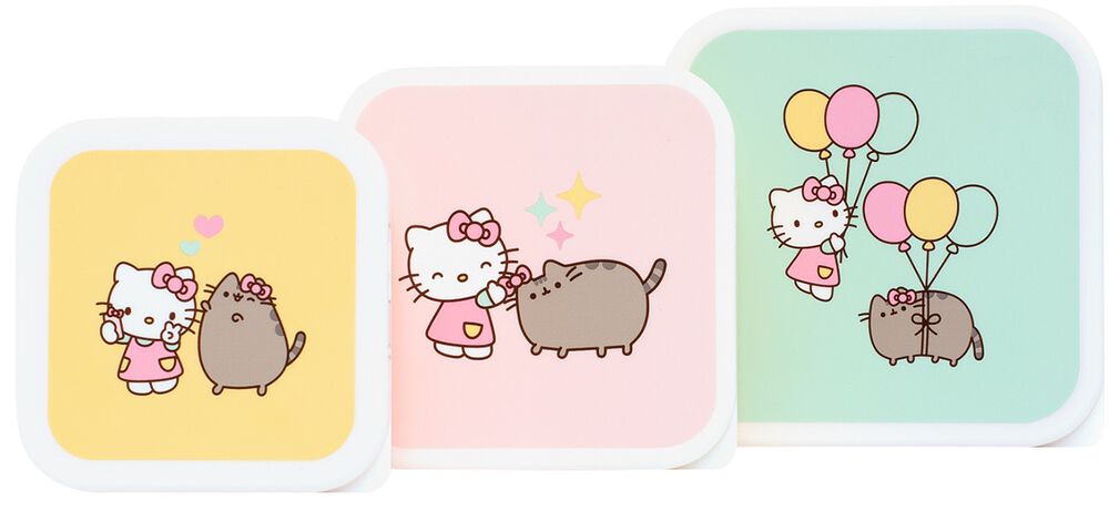 Pusheen & Hello Kitty Snack Box 3er Set