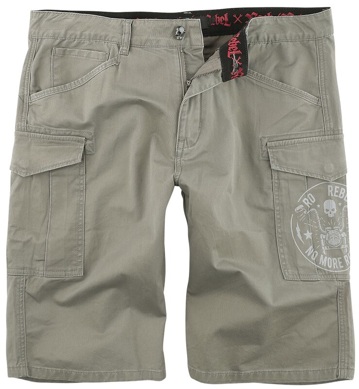 Graue Army Shorts