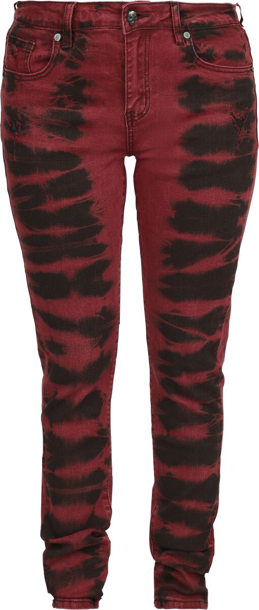 Jeans  di Rock Rebel by EMP - Megan - Donna - nero/rosso