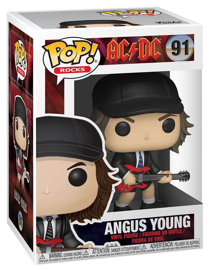 AC/DC Angus Young Rocks (Chase Edition Possible) Vinyl Figure 91 Funko Pop! multicolor