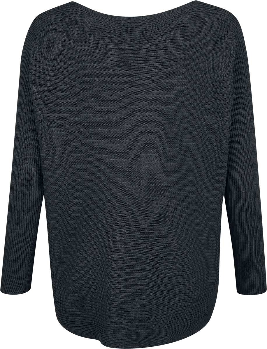 4068143375184 - Cosy Bat Sleeve Knit Langarmshirt schwarz in M