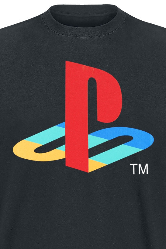 Playstation Logo T-Shirt schwarz