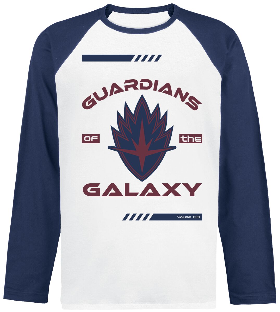 Guardians Of The Galaxy - Marvel Langarmshirt - Vol. 3 - Badge - S bis XL - für Männer - Größe M - weiß/navy  - EMP exklusives Merchandise!
