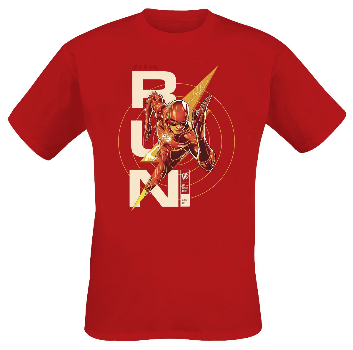 T-Shirt Manches courtes de Flash - Run - S à XXL - pour Homme - rouge