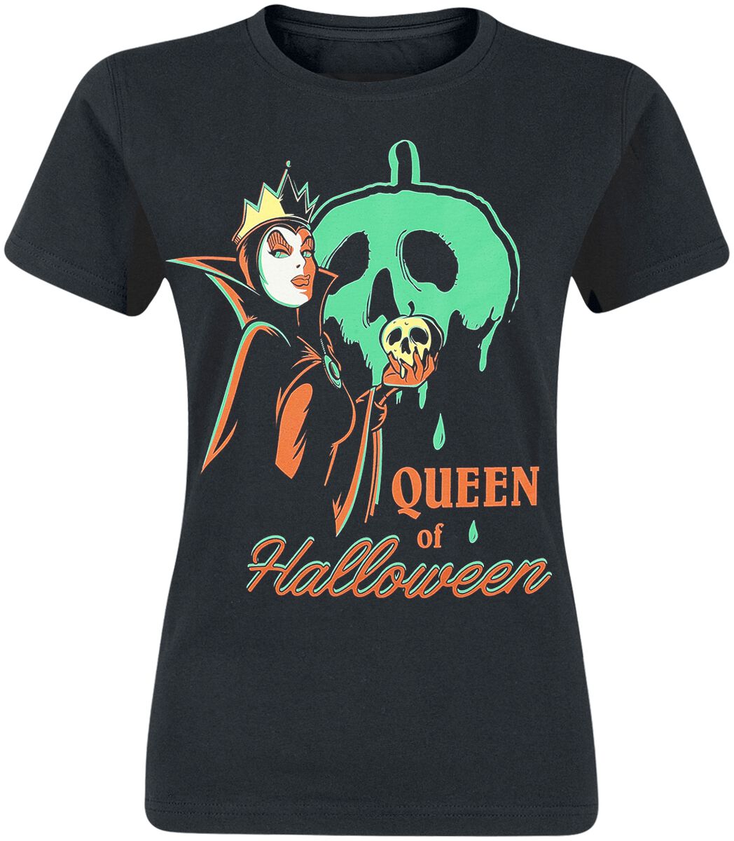 Levně Sněhurka a sedm trpaslíků Disney Villains - Queen of Halloween Dámské tričko černá