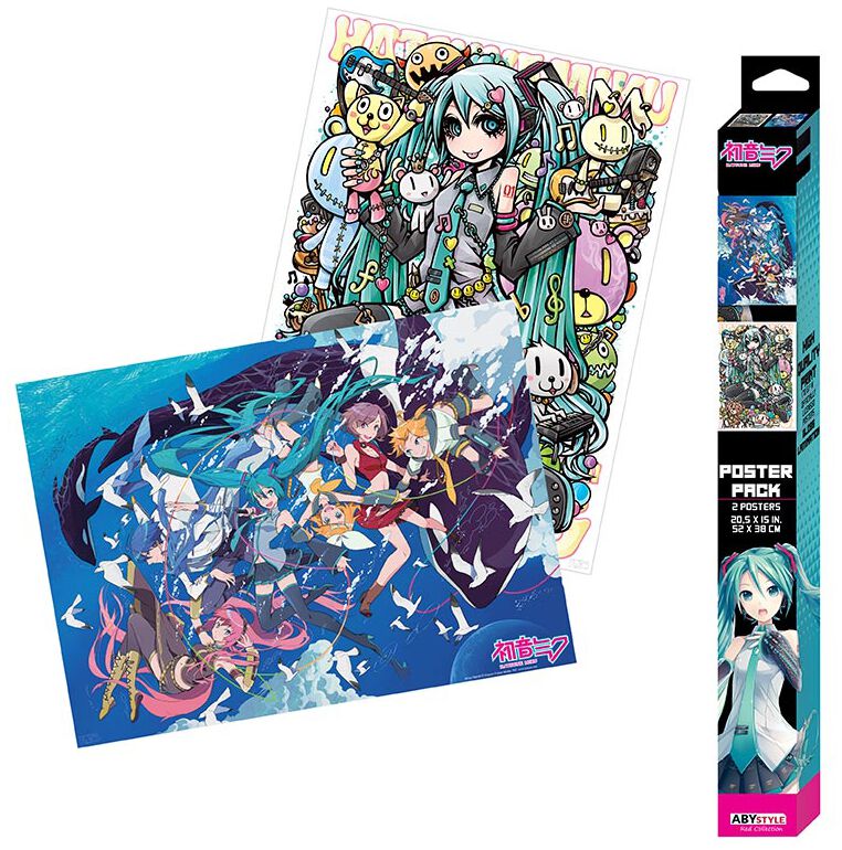 Hatsune Miku Chibi poster - Set Poster multicolor