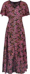 Button Through Midi Dress, QED London, Langes Kleid