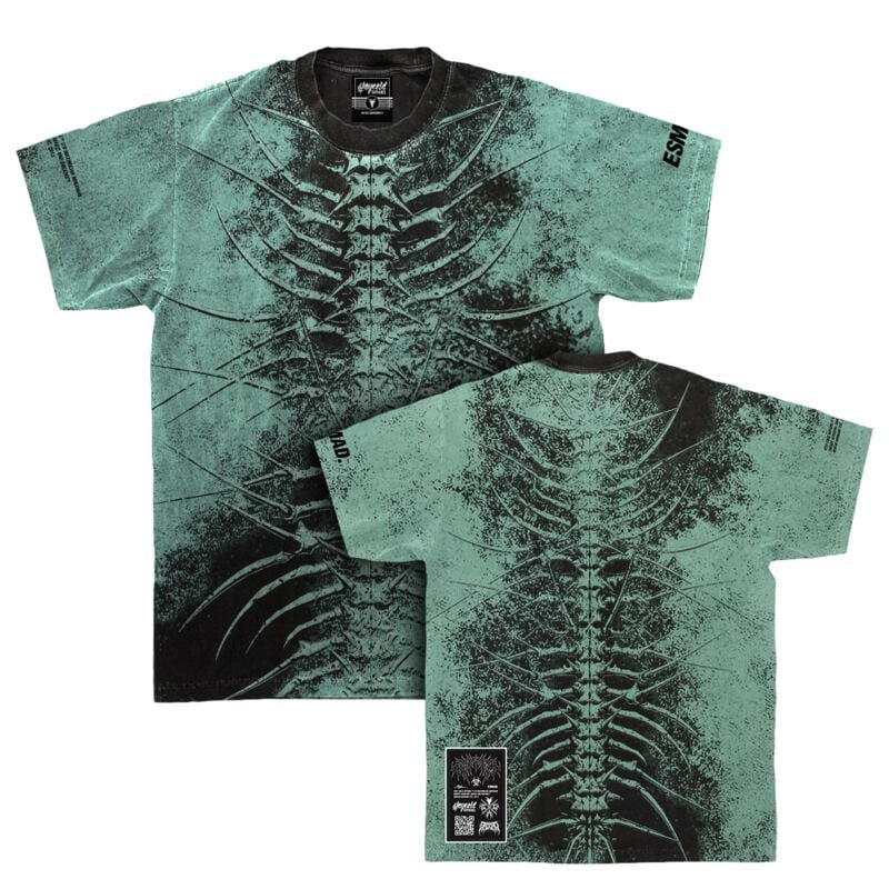 Stay Cold Apparel T-shirt - Lineage Of Dusk (mentol) - Heavy Oversized T-Shirt (250GSM) - XS tot 3XL - voor Mannen - groen