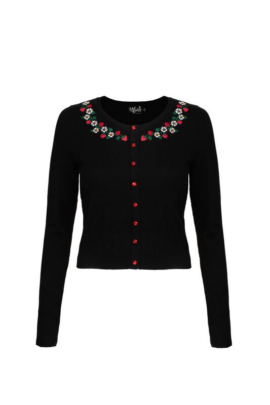 Hell Bunny Rockabilly Cardigan - FRANCOISE CARDIGAN - for Women - black