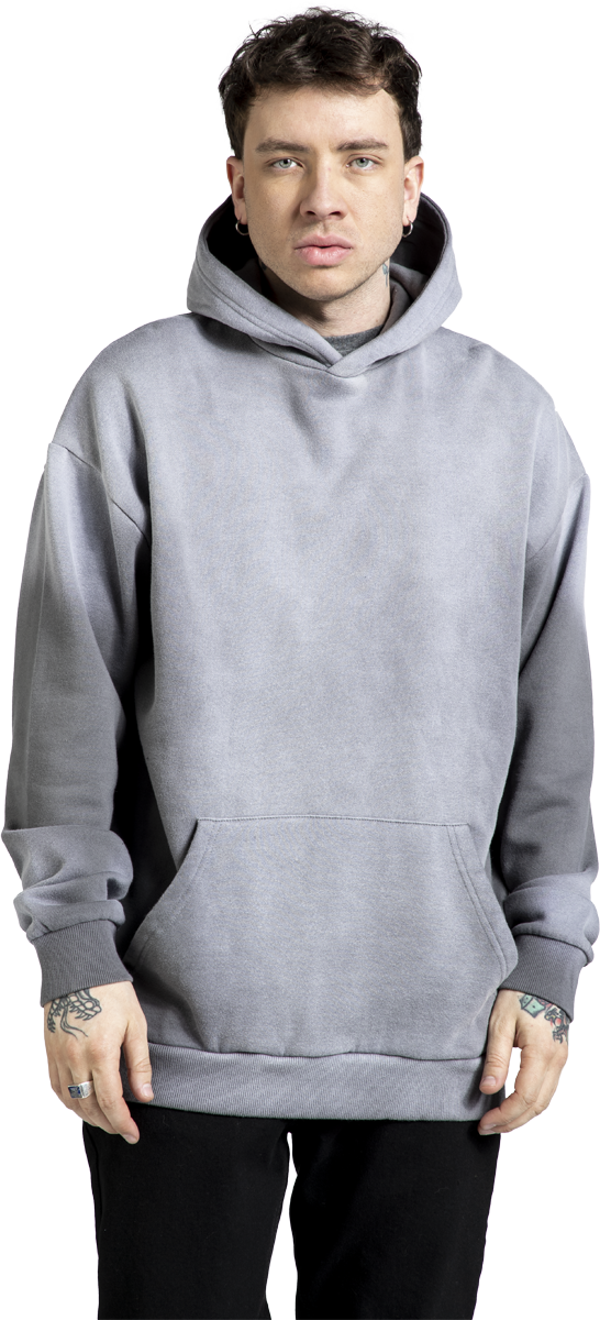 Thumbnail - RED by EMP Time out Kapuzenpullover grau in XL