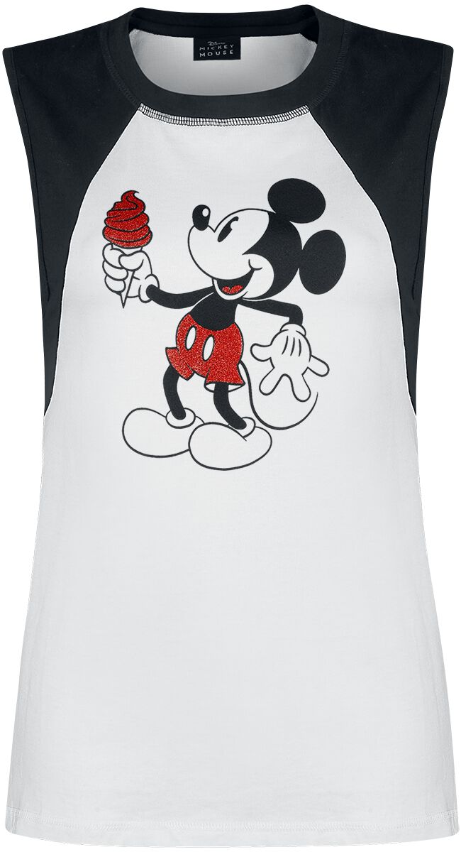 Levně Mickey & Minnie Mouse Gelato Dámský top bílá/cerná