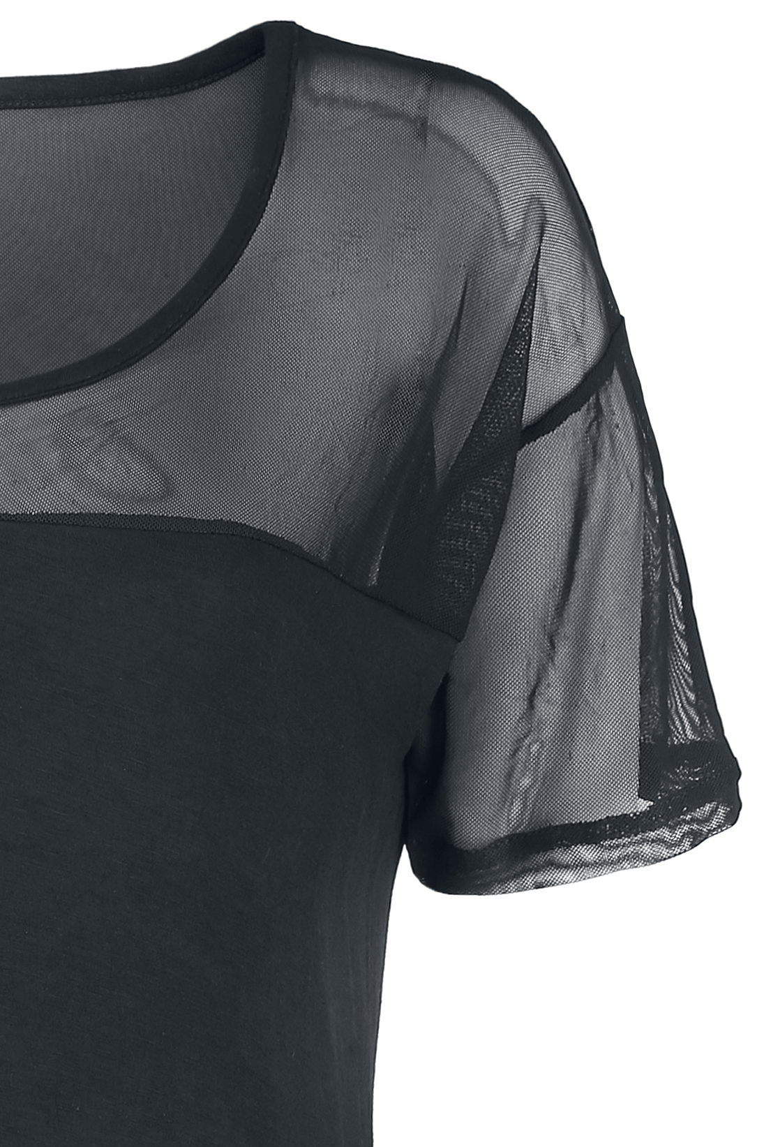 Rotterdamned Women´s Mesh T-shirt T-Shirt schwarz - 30.57% Rabatt