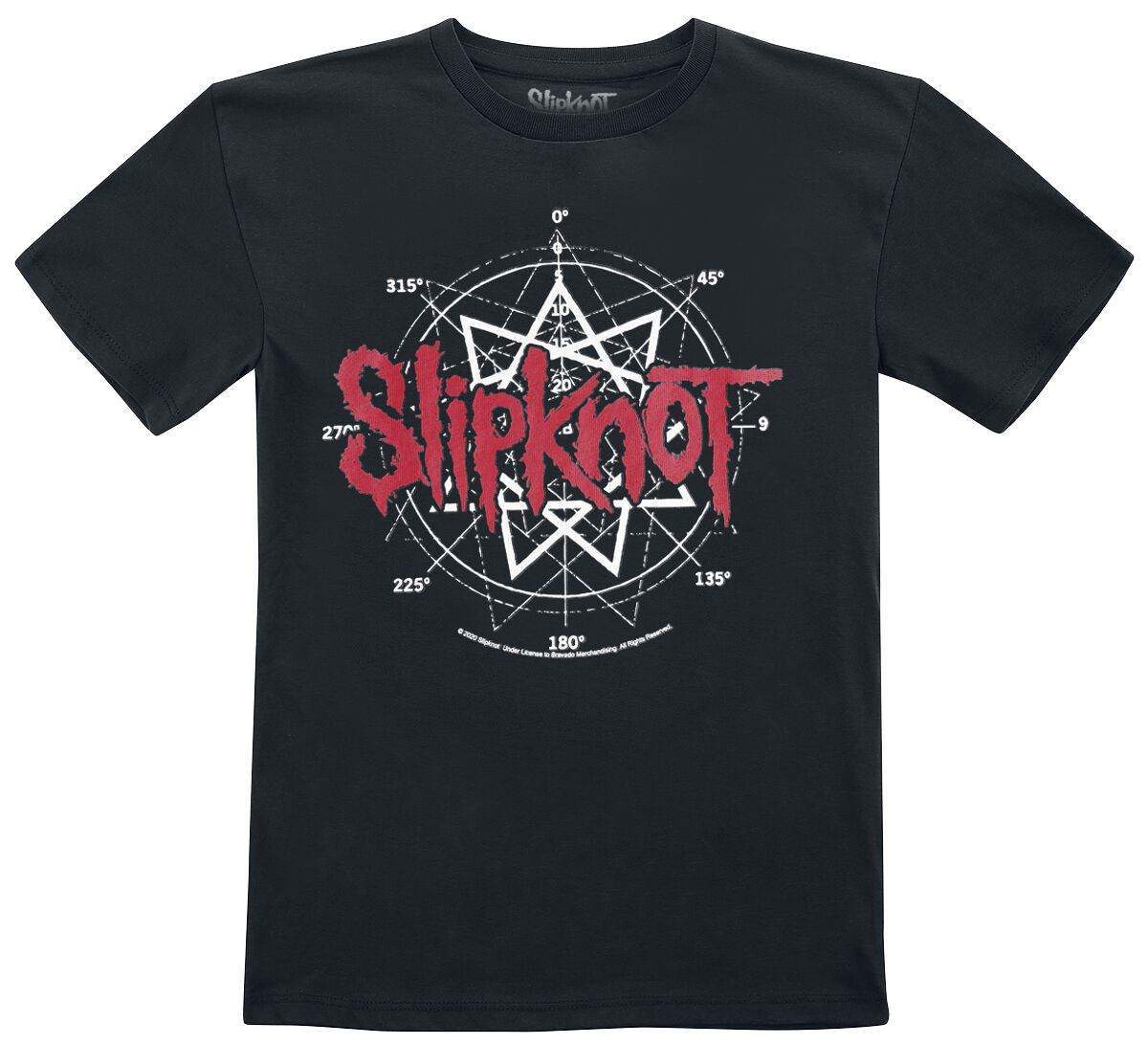 Slipknot T-Shirt für Kinder - Metal-Kids - Star Symbol - für Mädchen & Jungen - schwarz  - Lizenziertes Merchandise!