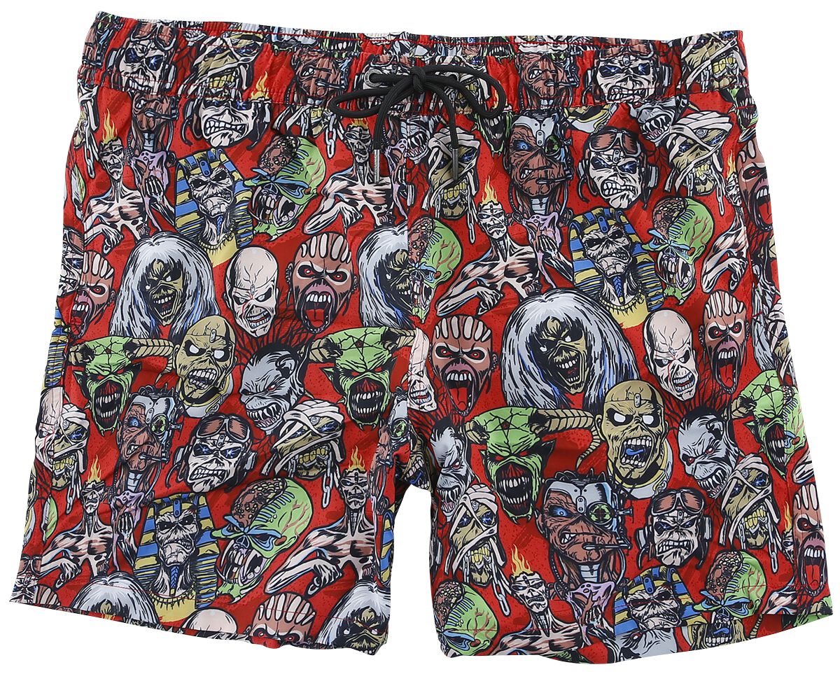 Image of Iron Maiden Eddie The Ed Allover Badeshorts multicolor