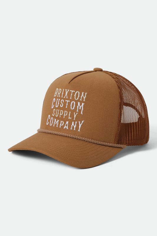 Brixton Cap - Wheaton Netplus Trucker Hat - für Männer - braun