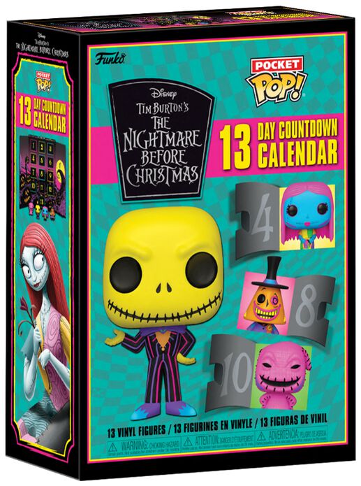 The Nightmare Before Christmas 13 Day Countdown Calendar (Blacklight) Funko Pop! multicolor