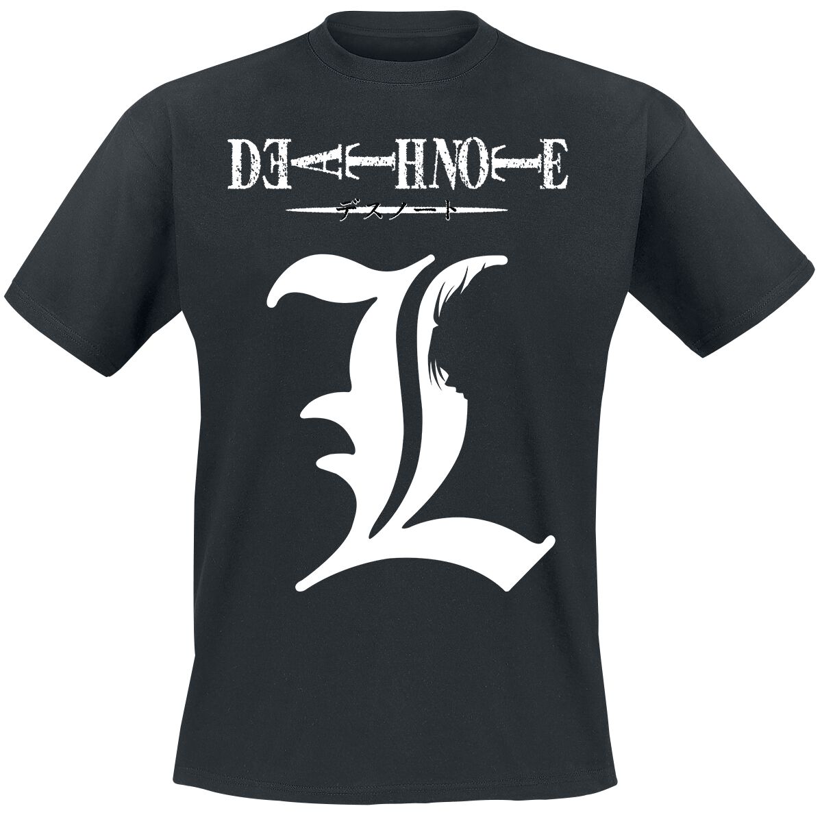 Death Note L Symbol T-Shirt black