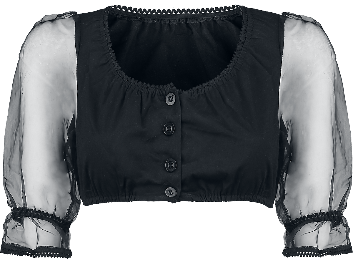 Dirndline - Dirndl blouse - Blouse - black image