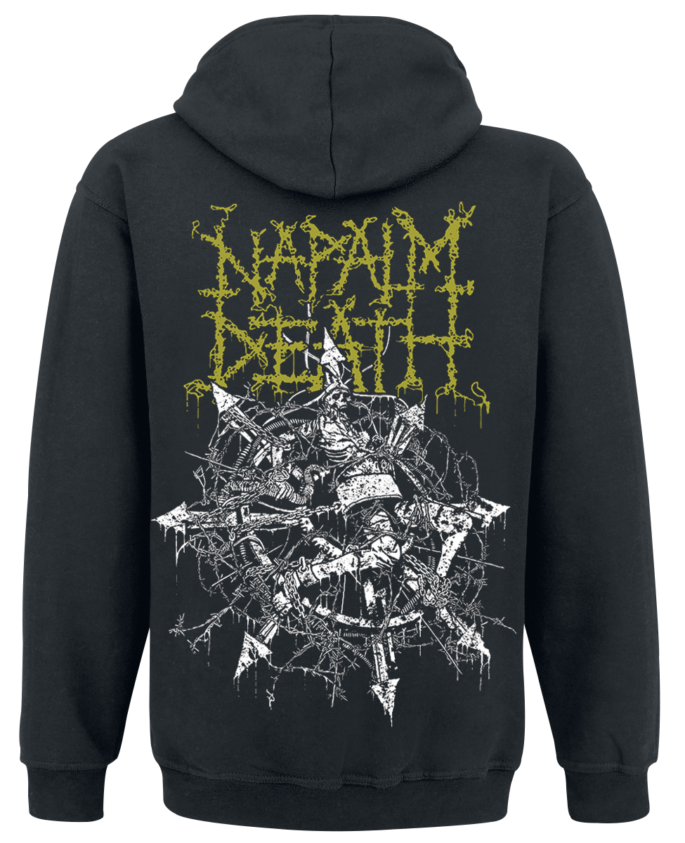 Napalm Death Chaos Kapuzenjacke schwarz