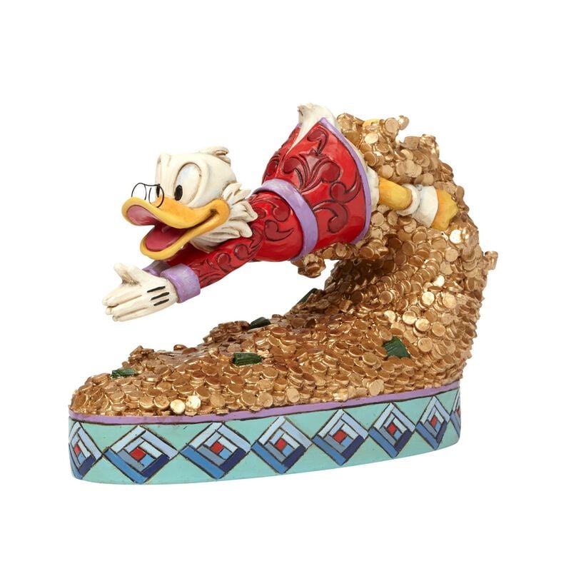 Micky Maus - Disney Sammelfiguren - Treasure Dive (Scrooge McDuck Figurine) - multicolor  - Lizenzierter Fanartikel