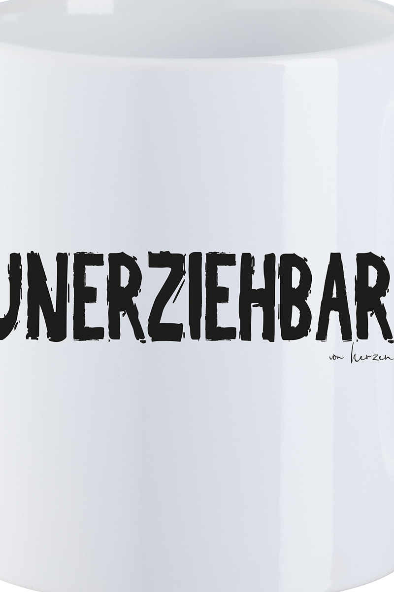 Sprüche Unerziehbar Tasse weiß