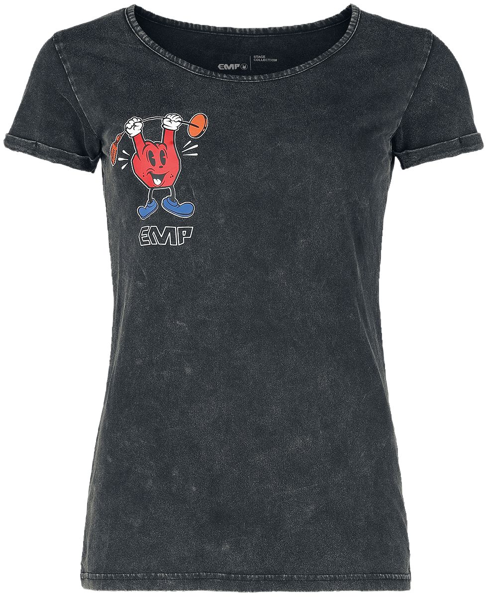 EMP Stage Collection T-Shirt - EMP Stage Collection T-Shirt - S bis XL - für Damen - Größe M - schwarz
