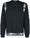 Sweatshirt mit Camouflagedetails, Black Premium by EMP, Sweatshirt