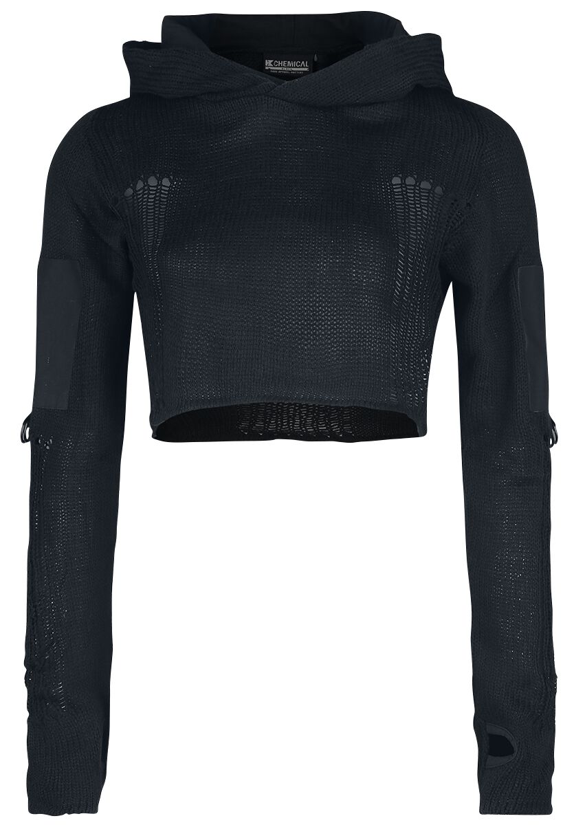 Pull tricoté Gothic de Chemical Black - Boléro CV - S - pour Femme - noir