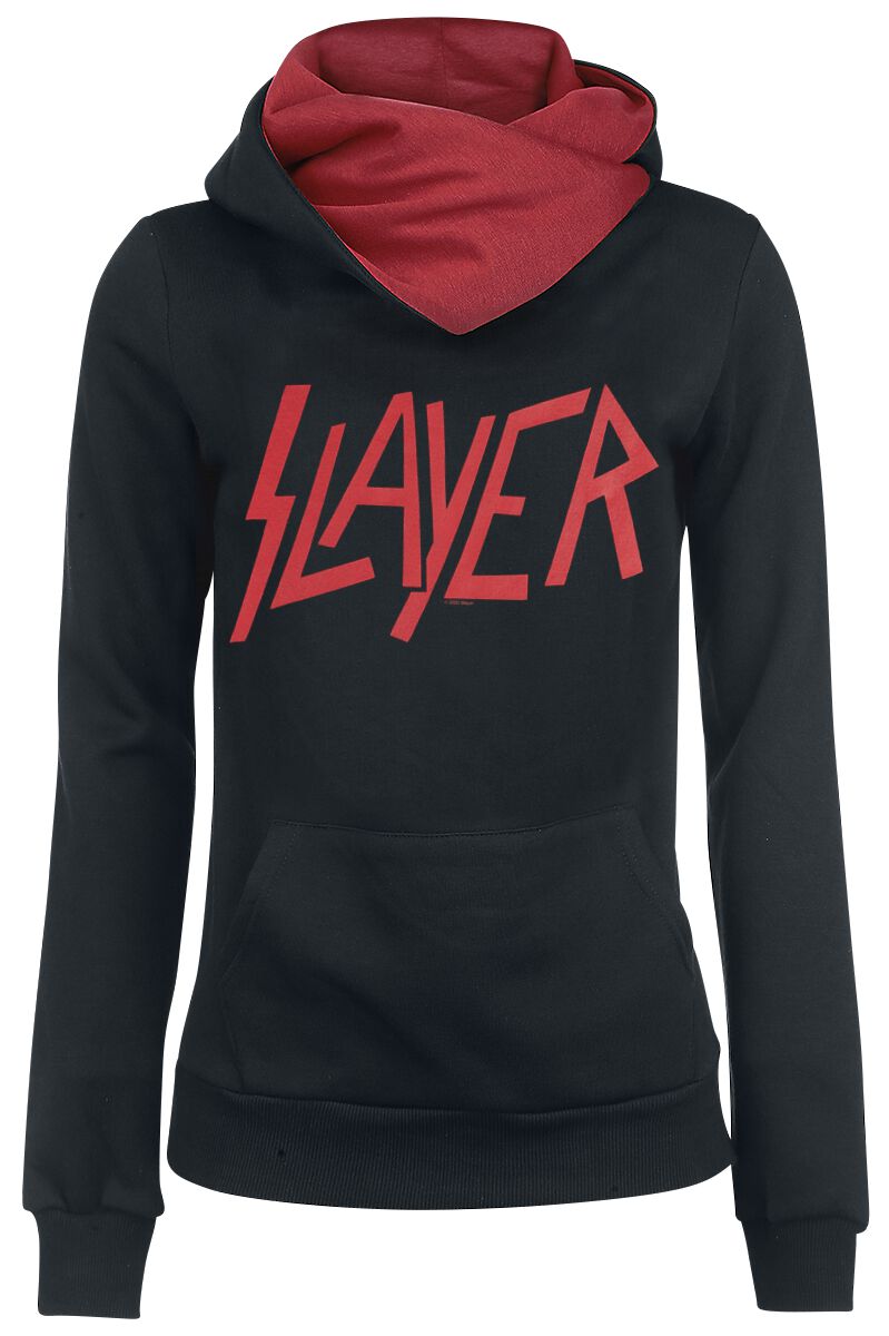 Image of Slayer Logo Girl-Kapuzenpulli schwarz/rot