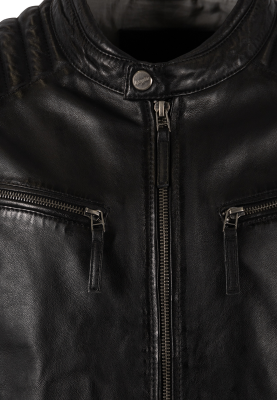 Thumbnail - Mauritius Chester Lederjacke schwarz in L