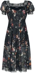 Night Garden Print Midi Dress, Jawbreaker, Mittellanges Kleid