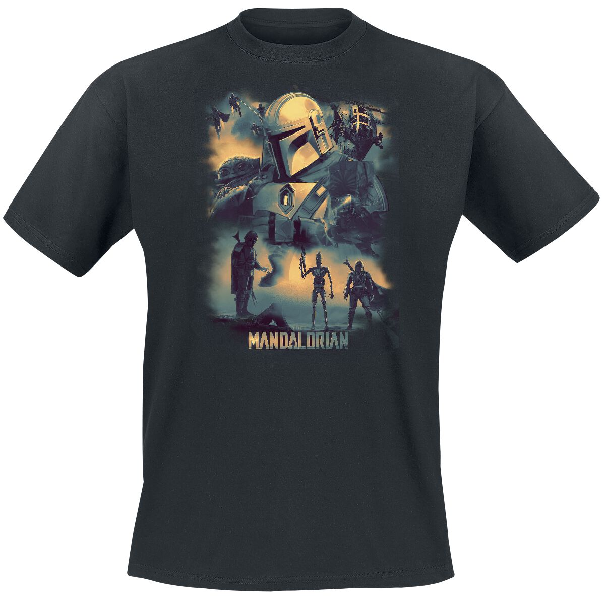 Image of Star Wars The Mandalorian - Mando Memory T-Shirt schwarz