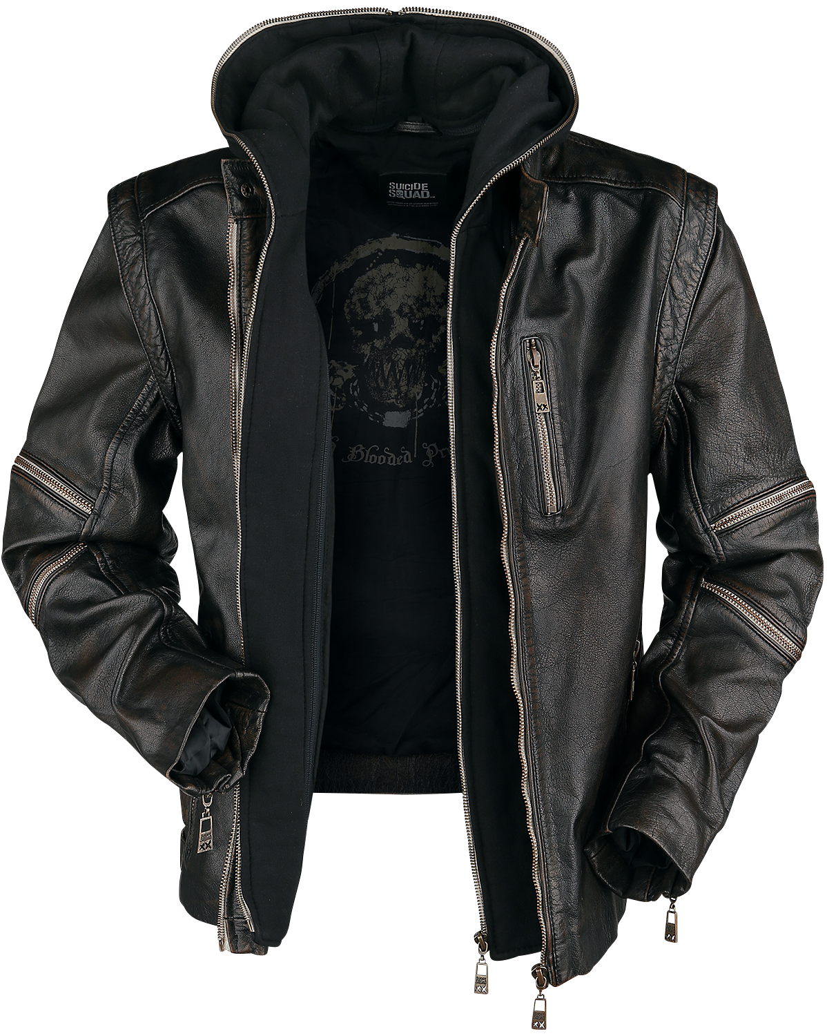 Suicide Squad Killer Croc Lederjacke schwarz - 25.00% Rabatt