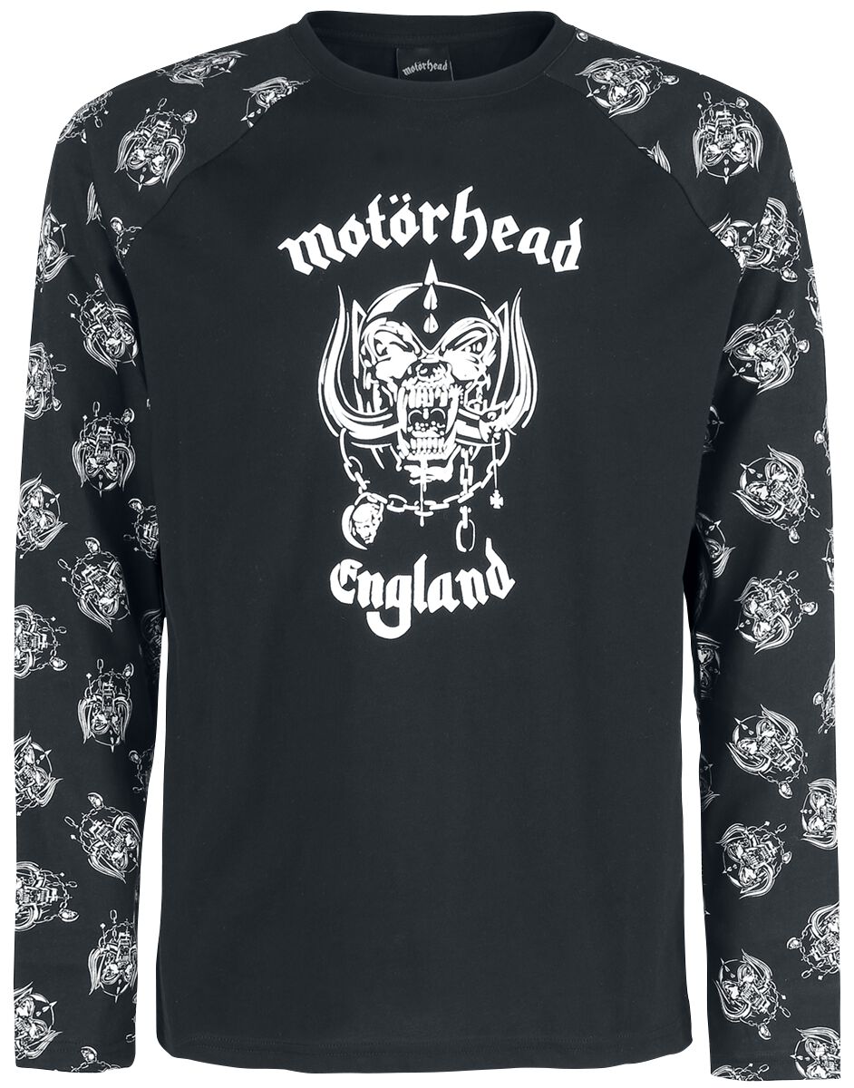 Motörhead Skull Allover Pyjama-Longsleeve schwarz