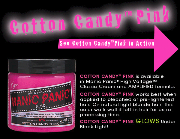 Manic Panic Cotton Candy Pink - Classic Haar-Farben pink