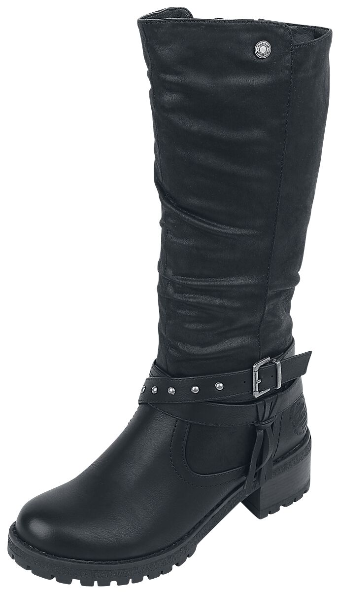 Refresh - Gothic Stiefel - Joe Boot - EU40 - für Damen - Größe EU40 - schwarz