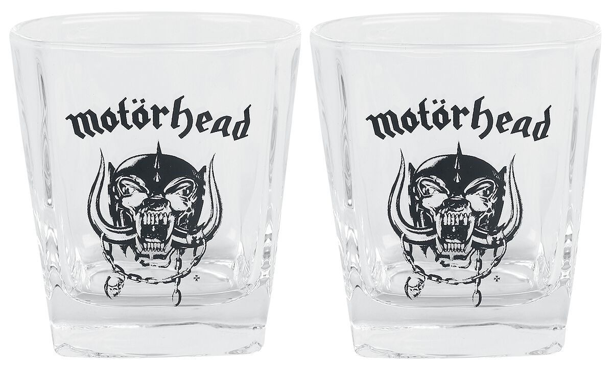 Whiskey Glas-Set Whiskyglas klar von Motörhead