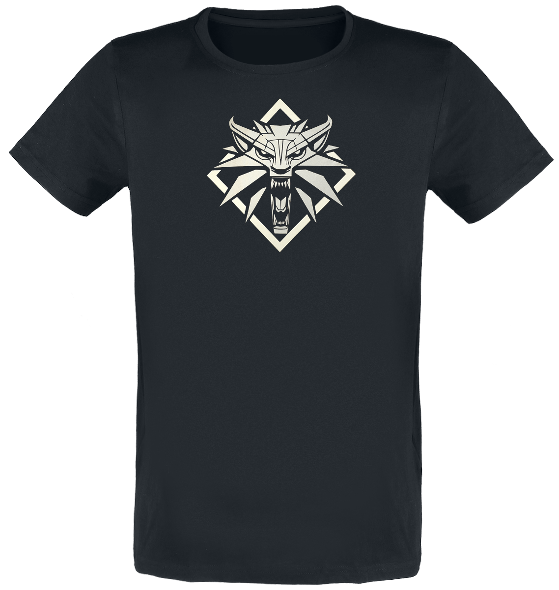 The Witcher - Wolf Medallion - T-Shirt - schwarz