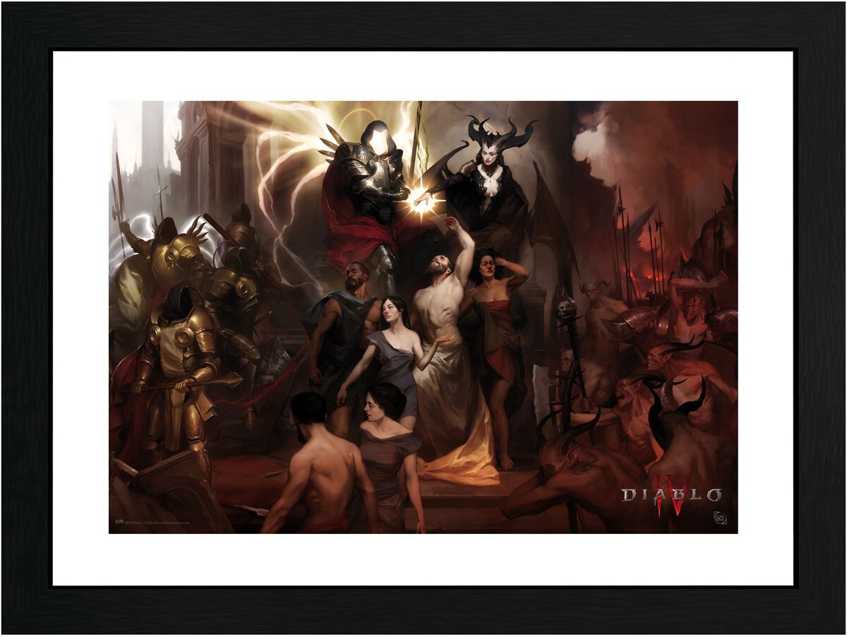 Levně Diablo IV - Nephalems Zarámovaný obraz standard