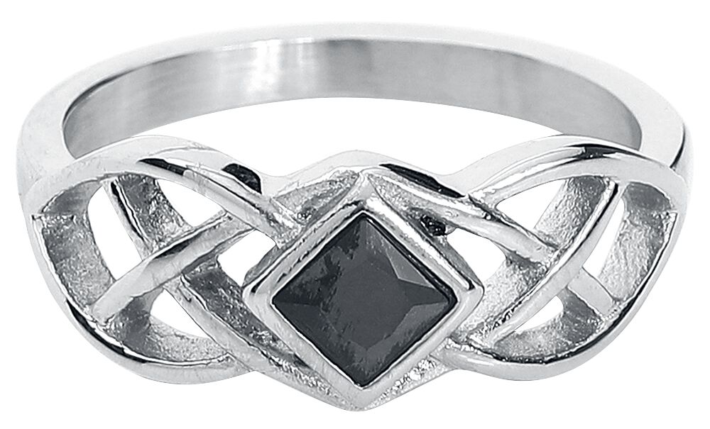 etNox - Mittelalter Ring - Keltischer Knoten - für Damen - silberfarben