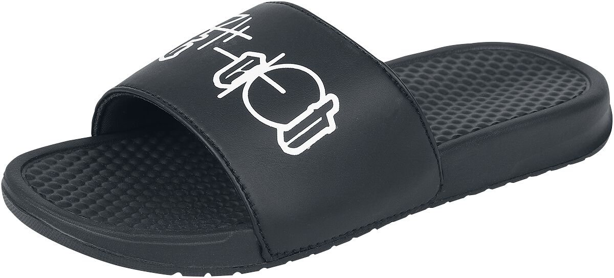 Levně Gothicana by EMP EMP sandály s okultním potiskem sandály černá