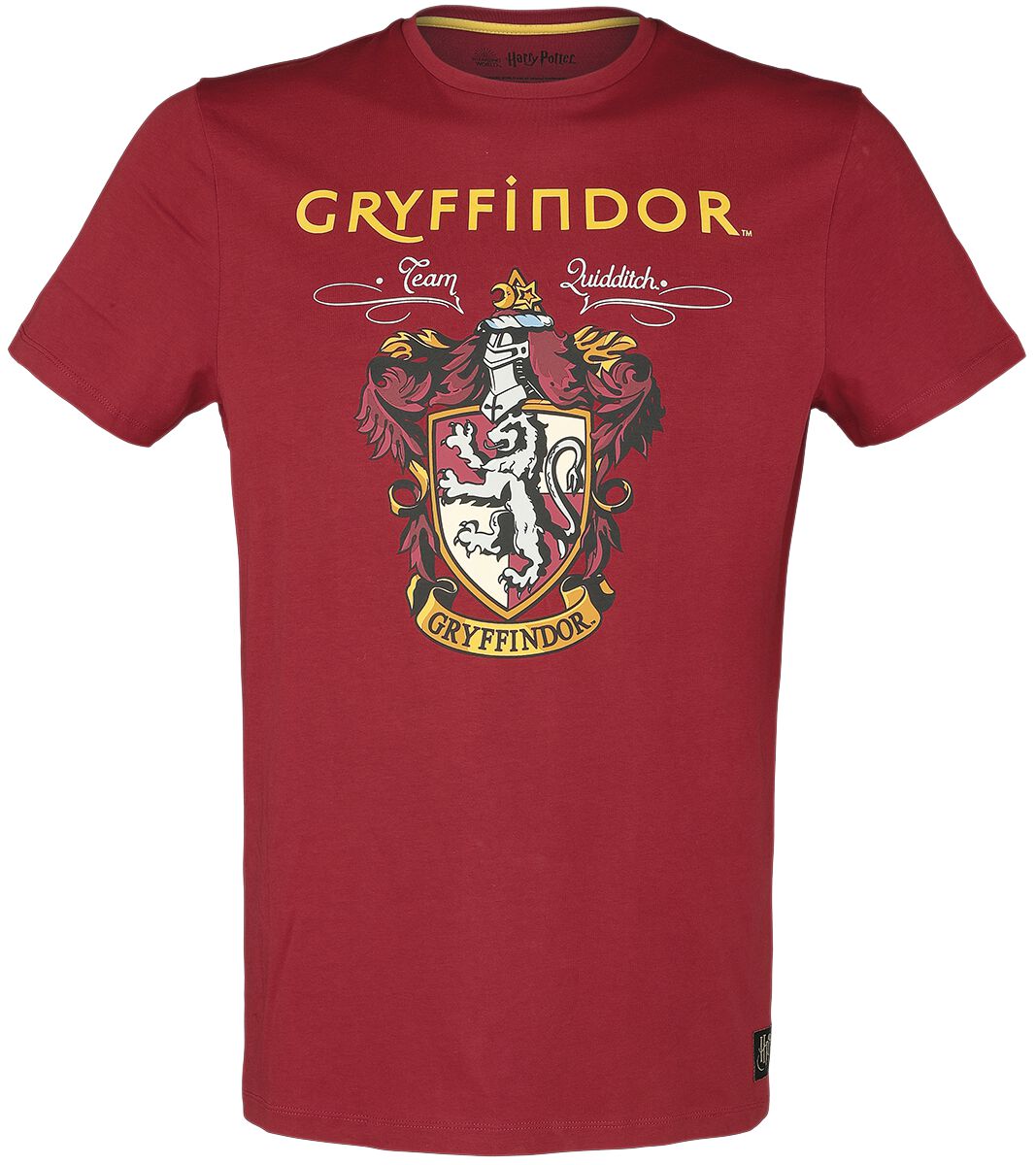T-Shirt Manches courtes de Harry Potter - Gryffondor - S à L - pour Homme - rouge